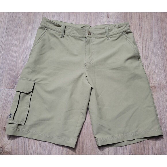 Youth Under Armour Golf Dress short cargo Khaki tan color size YXL - Picture 1 of 5